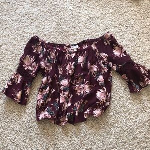 Floral Off the Shoulder Top